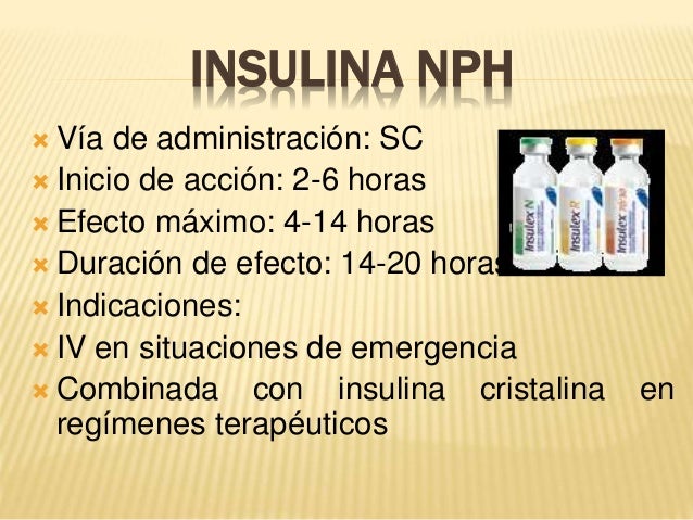 insulina cristalina y nph